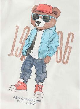 Camisola Name It Dobs branca para menino.