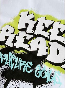 Camiseta Name It Flynn branca para menino.