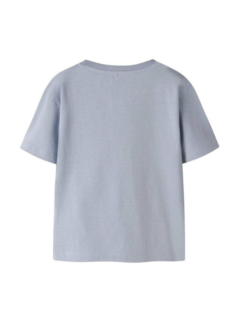 Camiseta Name It Digro azul para menino