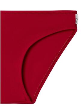 Biquíni Pepe Jeans com estampa de logo vermelho para menina.