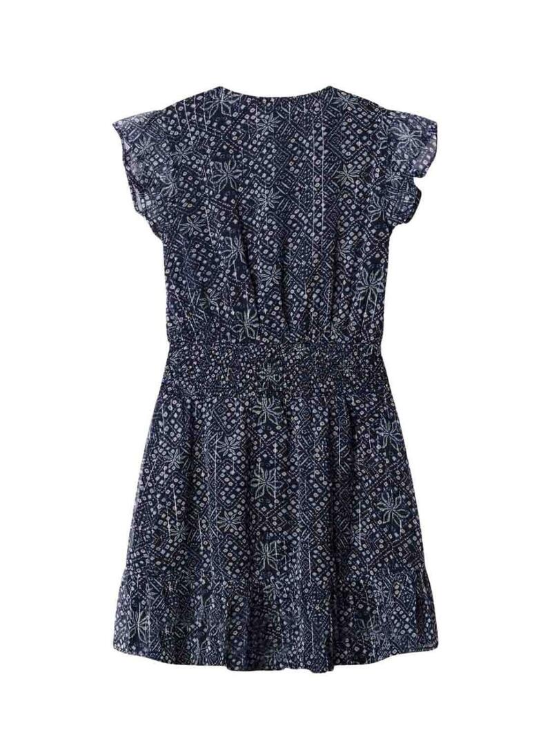 Vestido Pepe Jeans Imabel azul marinho para menina
