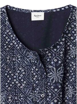 Vestido Pepe Jeans Imabel azul marinho para menina