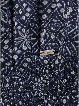 Vestido Pepe Jeans Imabel azul marinho para menina