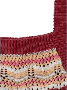 Top de alças Pepe Jeans Hyo vermelho para menina.