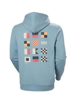 Moletom Helly Hansen Shoreline azul para homem.