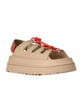 Sandálias UGG GoldenGlow Toggle em tom de tostado para mulher.