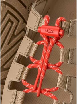 Sandálias UGG GoldenGlow Toggle em tom de tostado para mulher.