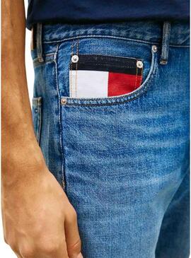 Bermuda Tommy Jeans Otis azul para homem.