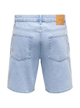 Bermudas Only and Sons Sedge em ganga clara para homem