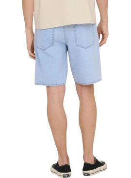 Bermudas Only and Sons Sedge em ganga clara para homem