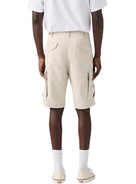 Bermudas Levis Carrier Cargo bege para homem