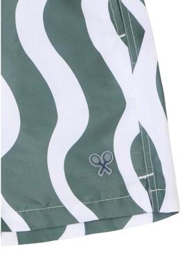 Calção de banho Silbon waves verde para homem.
