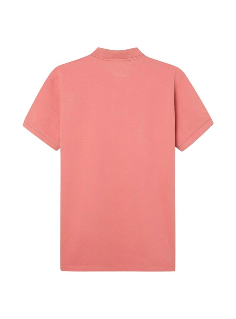 Polo clássico coral para homem.