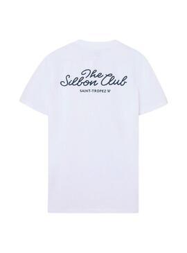 Camisa Silbon The Club Saint Tropez branco para homem.