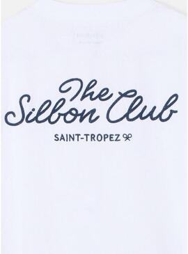 Camisa Silbon The Club Saint Tropez branco para homem.