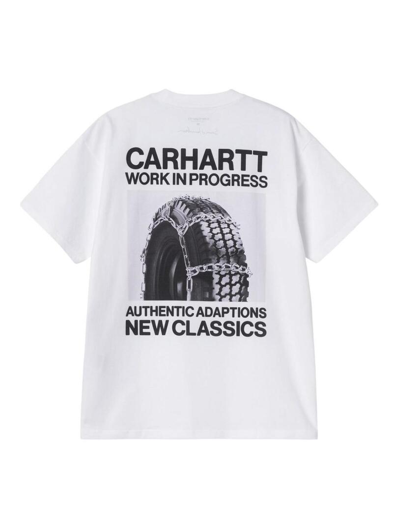 Camiseta Carhartt Sean Hamilton branca para homem.