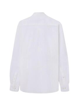 Camisa Silbon Sport Linho branco para homem