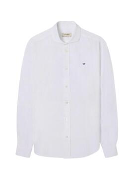 Camisa Silbon Sport Linho branco para homem