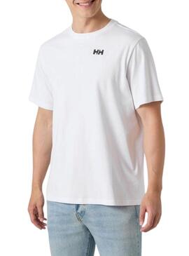 Camiseta Helly Hansen Core branca para homens