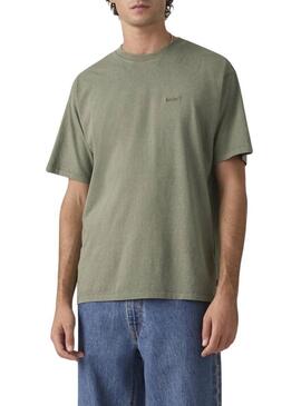 Camiseta Levis Red Tab Vintage verde para homem.
