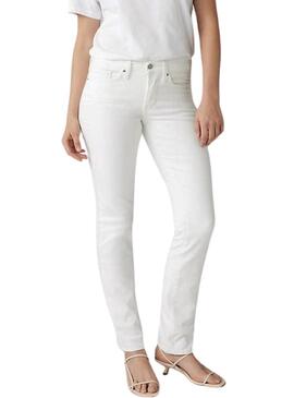 Calça de ganga Levis 314 shaping branca para mulher.