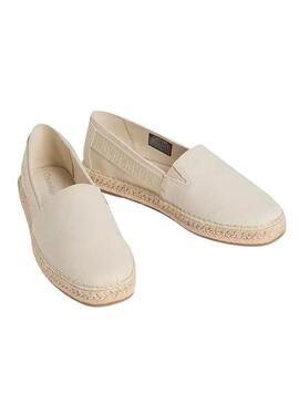 Alpargatas Calvin Klein Jeans Espadrille bege para homem.