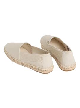 Alpargatas Calvin Klein Jeans Espadrille bege para homem.