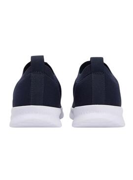 Sapatilhas Tommy Hilfiger Knitted Runner azuis para homem