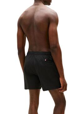 Roupa de banho Tommy Hilfiger logo preto para homem