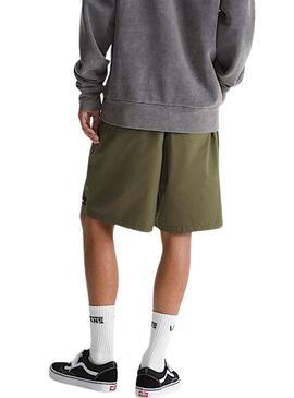 Bermudas Vans Range verde relaxadas para homem.