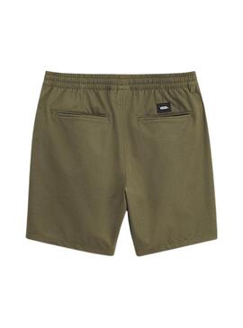 Bermudas Vans Range verde relaxadas para homem.