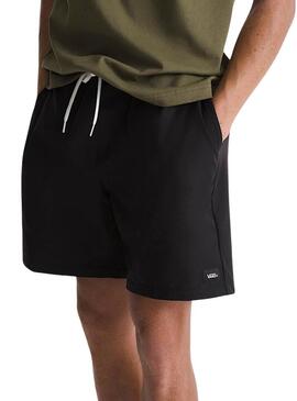 Bermudas Vans Range relaxado preto para homem.