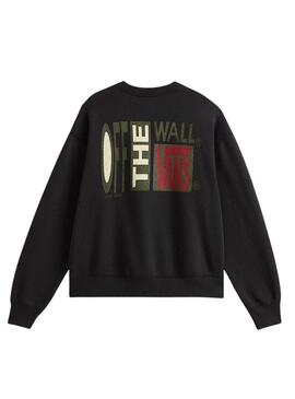 Moletom Vans Strech Stack preto para homens