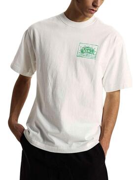 Camiseta Vans Bright Day branca para homem.