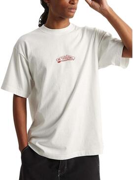 Camiseta Vans Buckled branca para homem.