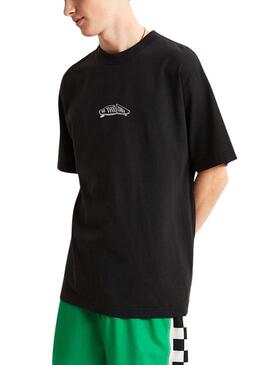 Camiseta Vans Buckled preta para homem.