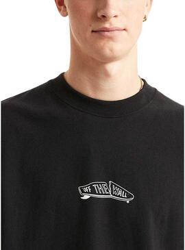 Camiseta Vans Buckled preta para homem.