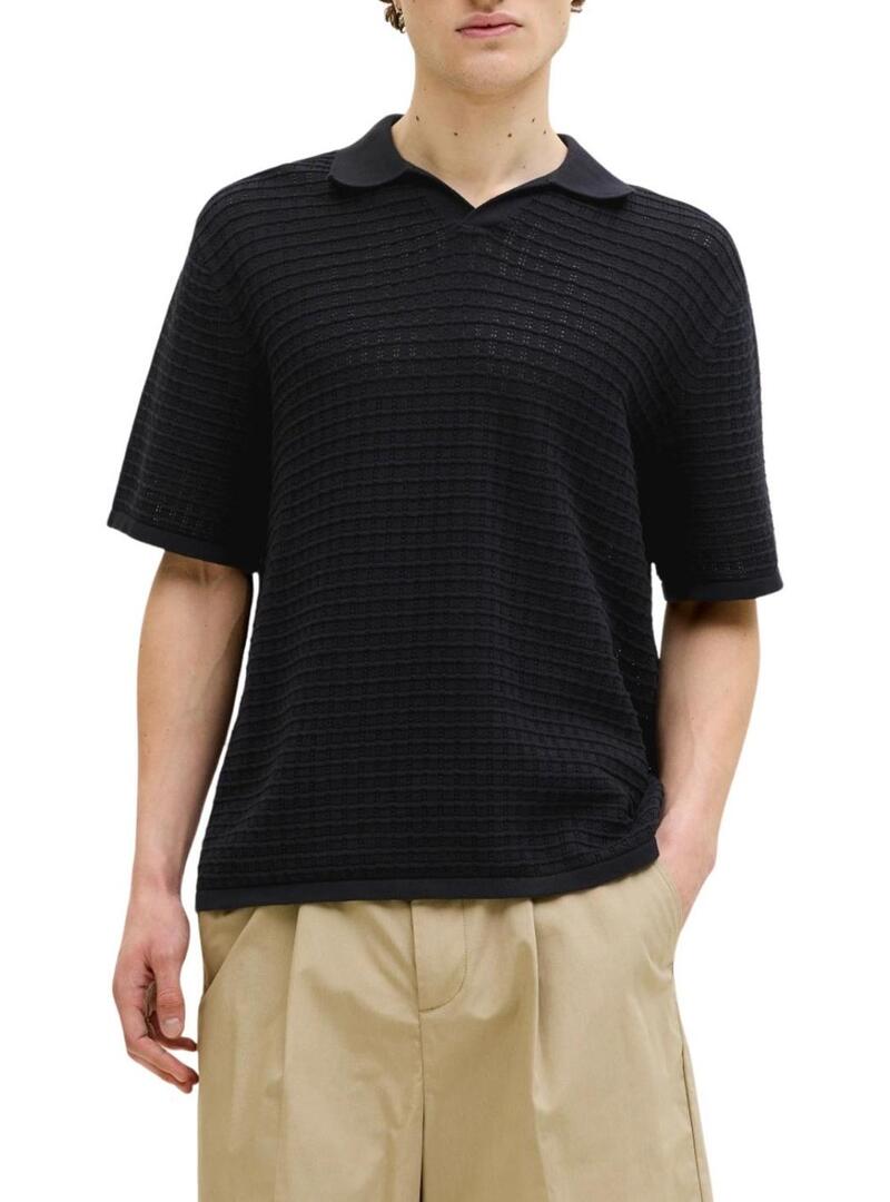 Polo Jack and Jones Nantucket preto para homem