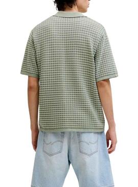Camisa polo Jack and Jones Nantucket verde para homem
