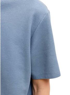 Camiseta Jack and Jones Austin azul para homem