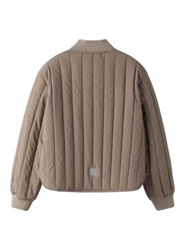 Casaco Name It Melody marrom para menina.