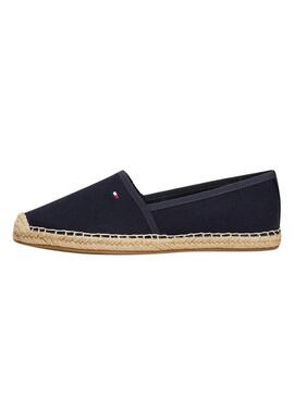 Alpercatas Tommy Hilfiger Flag Canvas marinho para mulher.
