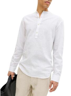 Camisa Jack and Jones Summer branca para homem.