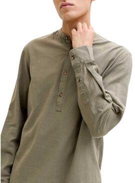 Camisa Jack and Jones Summer verde para homem