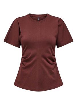 Camisa Only Marie granate para mulheres