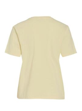 Camiseta Vila Nora amarela para mulher