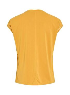 Camisa Vila Modala amarela para mulher.