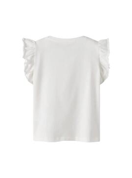 Camisola Name It Dybba branca para menina.