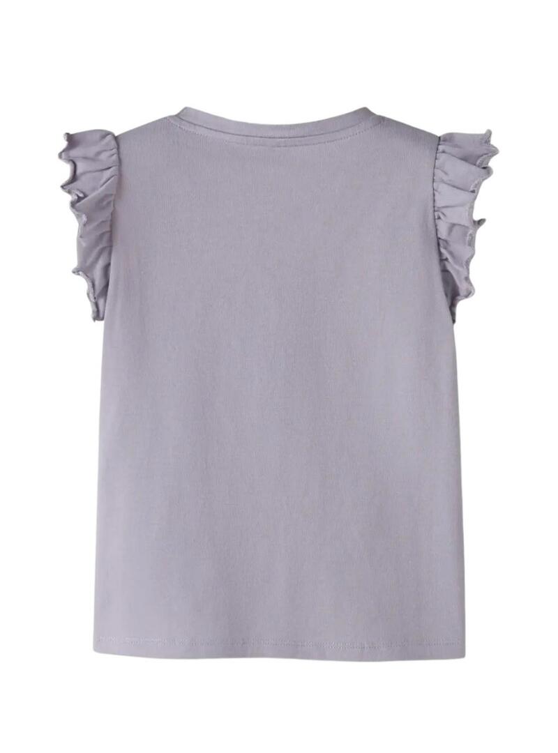 Camiseta Name It Dybba roxa para menina