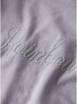 Camiseta Name It Dybba roxa para menina